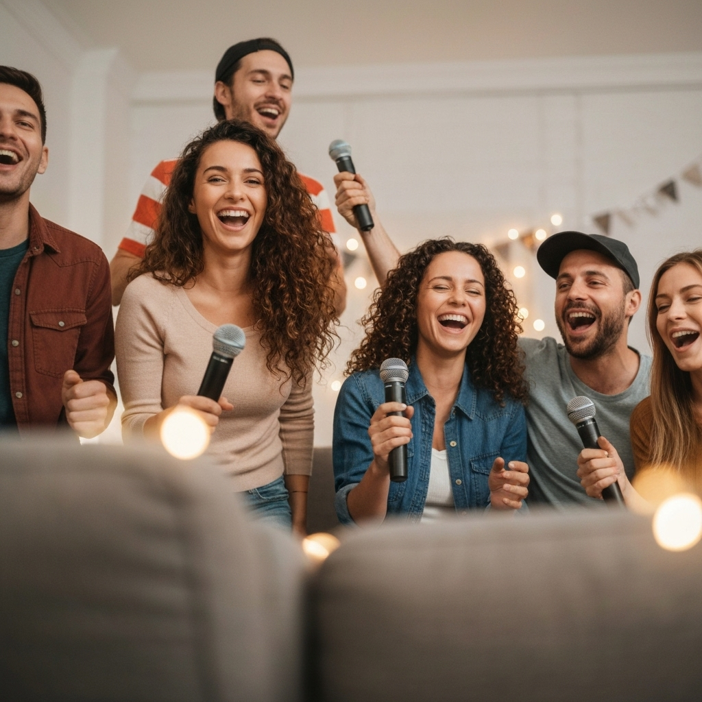Amigos cantando